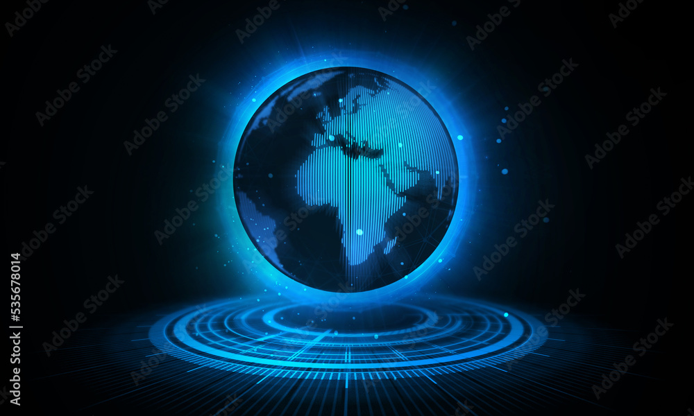 Global network connection concept. Big data visualization. Social network communication in the global computer networks. Internet technology. Business. Science. Global network connection concept. Big data visualization. Social network communication in the global computer networks. Internet technology. Business. Science.