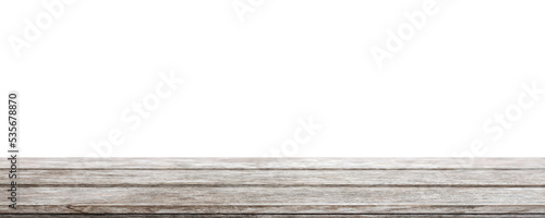 Empty wood table top background - can used for display or montage your products.