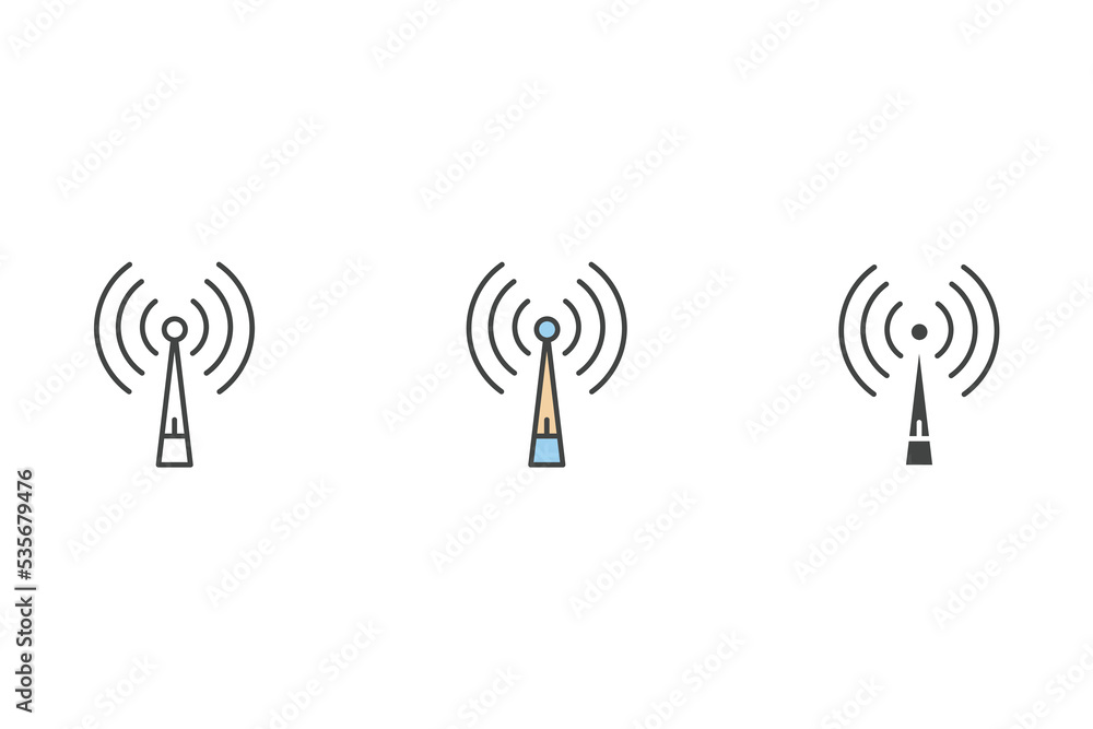 broadcasting icons symbol vector elements for infographic web broadcasting icons symbol vector elements for infographic web