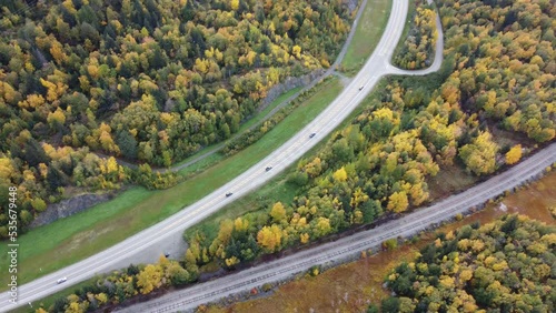view of highway along the Turnagain Arm - Alaska photo