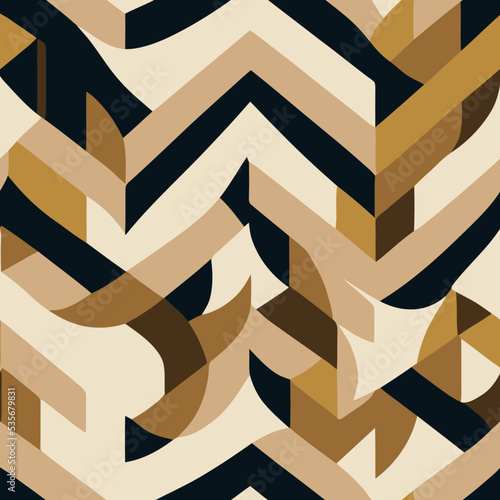 Seamless Pattern Geometric Composition Texture Graphic Vector Design