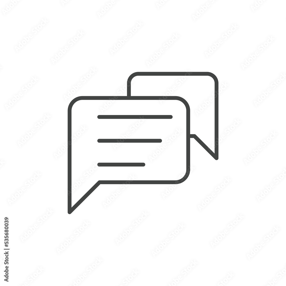 Chat Bubble icons symbol vector elements for infographic web Chat Bubble icons symbol vector elements for infographic web