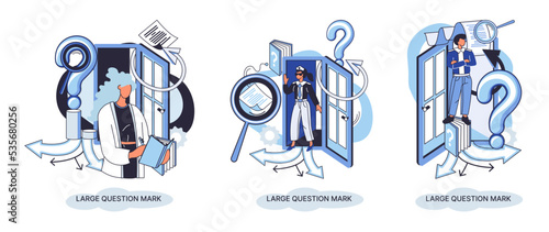 Ladge question mark metaphor. Problem and solution concept, question mark. Ask questions and receive answers. Online support center. Solving complex issues, why sign forum. FAQ frequently asked help