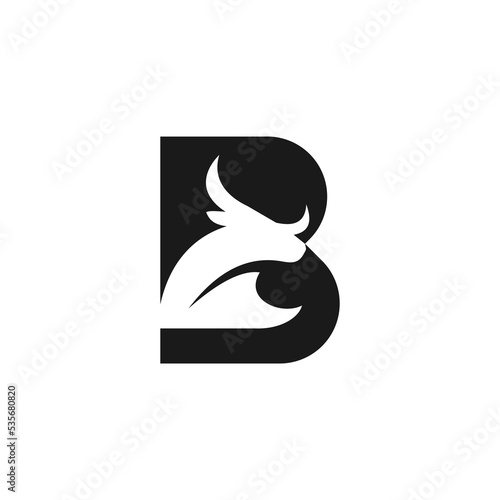letter B bull logo