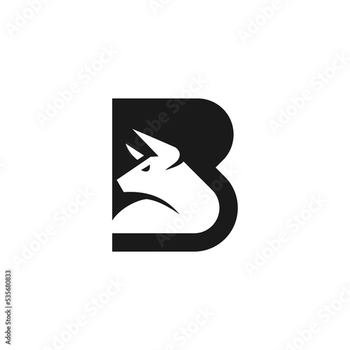 letter B bull logo