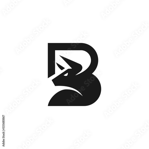letter B bull logo