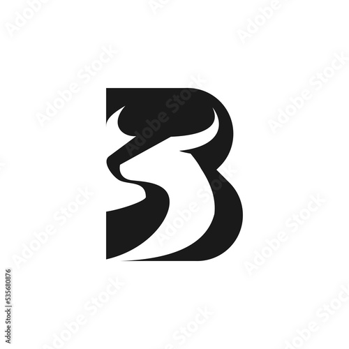 letter B bull logo
