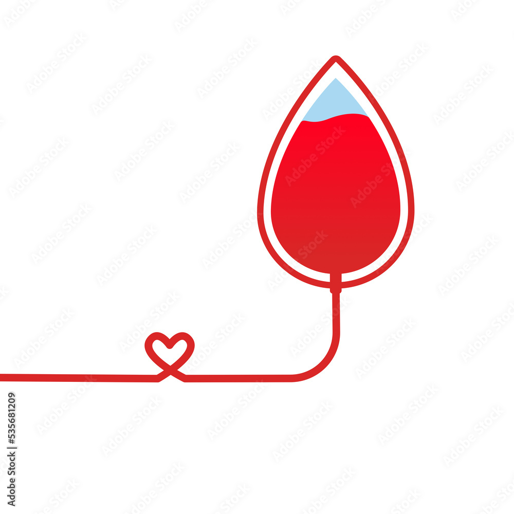 Obraz premium blood donation icon poster