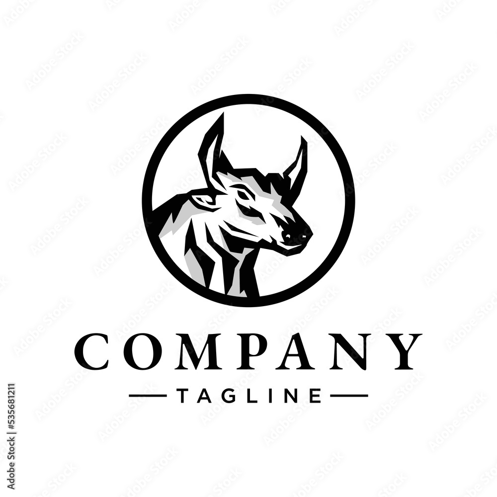 Obraz premium Head buffalo cow ox bull head logo design inspiration with style modern logo.