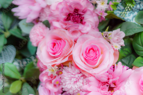 pink roses in a garden © sorao