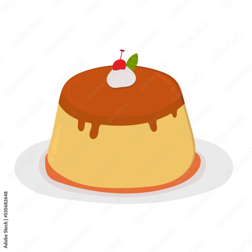 Pudding flat icon,linear,outline,graphic,illustration Pudding flat icon,linear,outline,graphic,illustration
