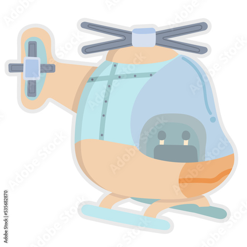 Helicopter flat icon,linear,outline,graphic,illustration