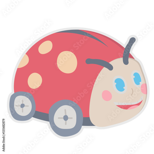 Ladybug flat icon,linear,outline,graphic,illustration