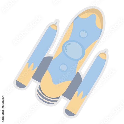 Rocket flat icon,linear,outline,graphic,illustration