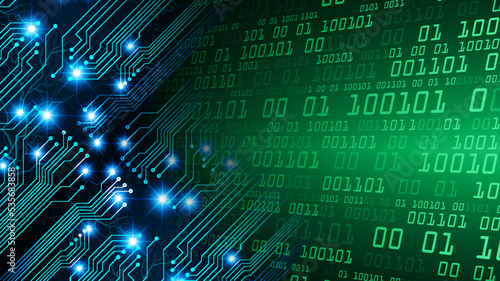 cyber circuit future technology concept background