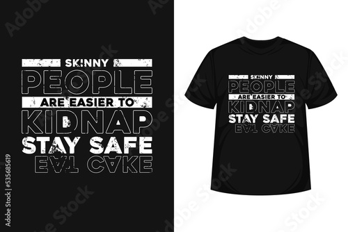 eat cake modern typographic t-shirt, poster design. vector illustration logo text for business, print advertising 