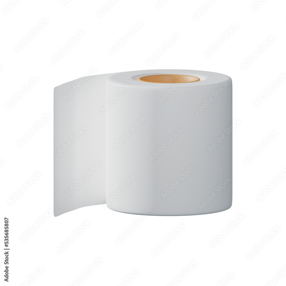 3d object Rendering icon of tissue paper, toilet paper. cleaning concept. toilet equipment 3d object Rendering icon of tissue paper, toilet paper. cleaning concept. toilet equipment