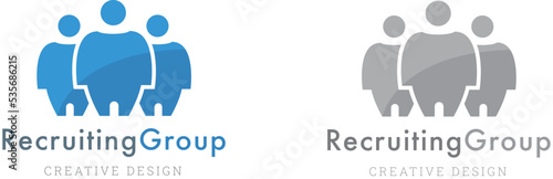 Recruiting Group logo template photo