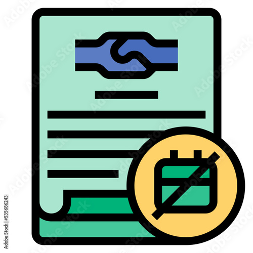 employment contract icon