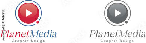 Planet Media logo template