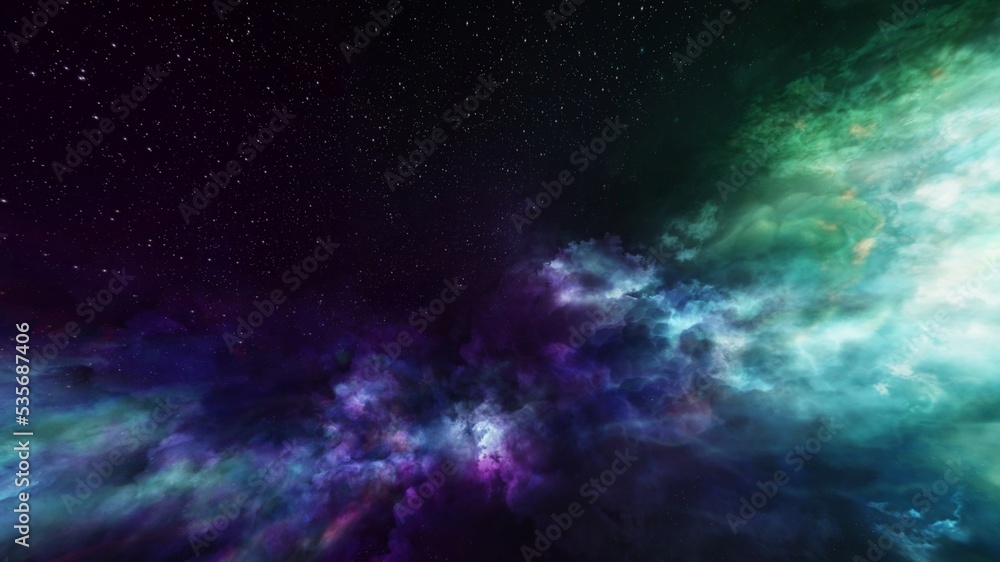 Night beautiful color Space and star
