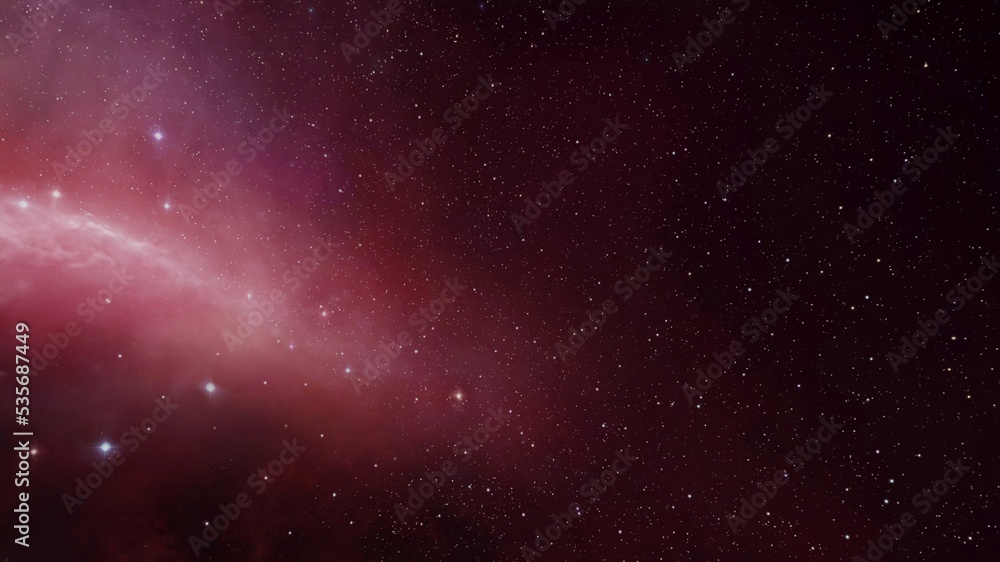 Naklejka premium Night beautiful color Space and star