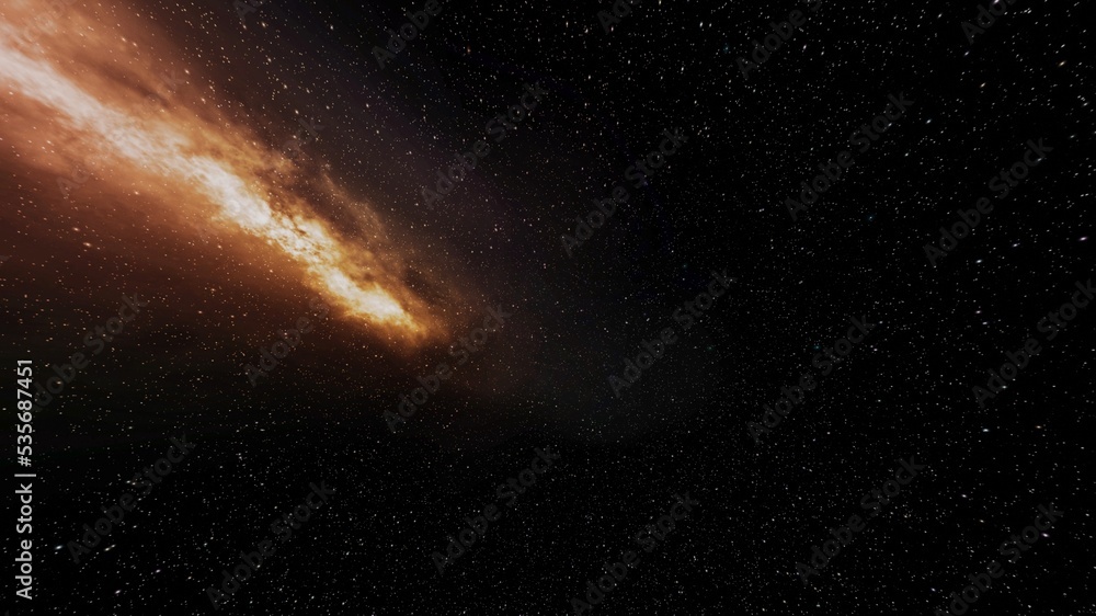 Obraz premium Night beautiful color Space and star