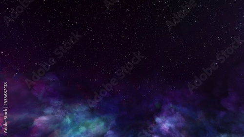 Night beautiful color Space and star