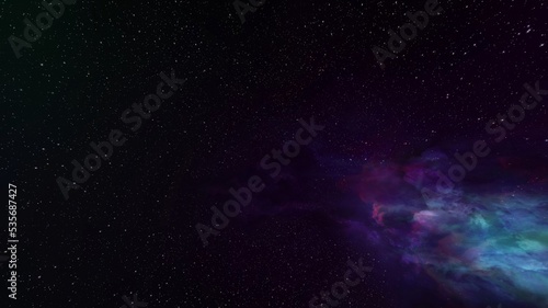 Night beautiful color Space and star