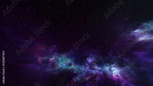 Fototapeta Naklejka Na Ścianę i Meble -  Night beautiful color Space and star