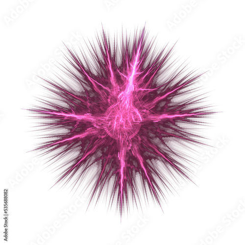 purplish pink star abstract