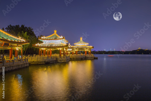Photography Family Reunion Day Concept: Chinese Traditional Festival Mid-Autumn Festival - m