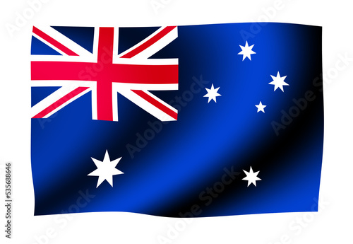 Waving national flag illustration | Australia