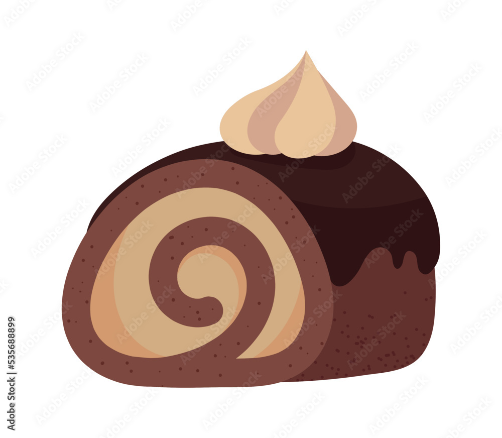dessert chocolate roll dessert chocolate roll