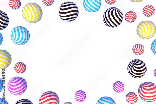 3d Rendering assect for Christmas or New year elements background with decorative colorful ball. Gifts for holidays. Modern design. Isolated PNG illustration on transparent.