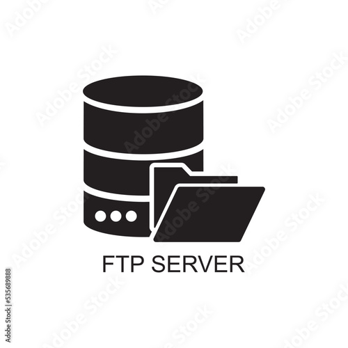 ftp server icon , storage icon