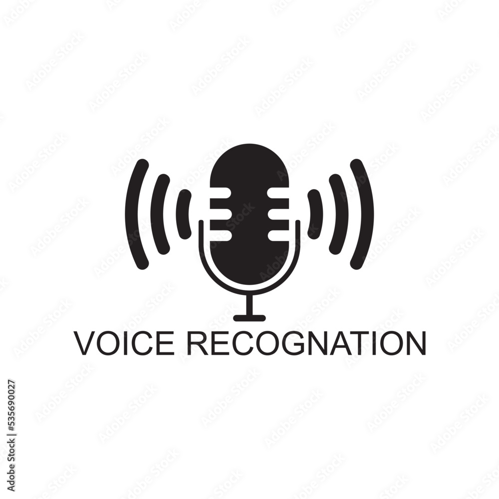 voice recognition icon , microphone icon