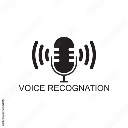 voice recognition icon   microphone icon