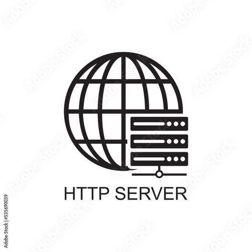 http server icon , network icon