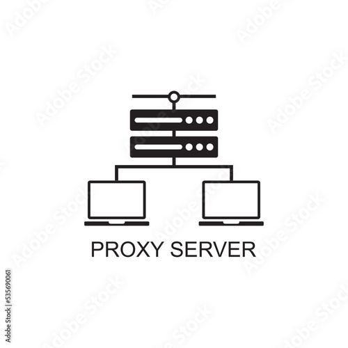 proxy server icon , network icon