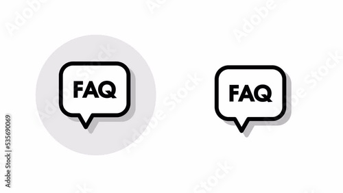 Icon animation of Frequently Asked Questions.