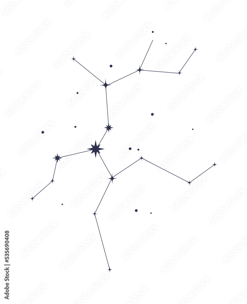 sagittarius constellation astrological Stock Vector Adobe Stock