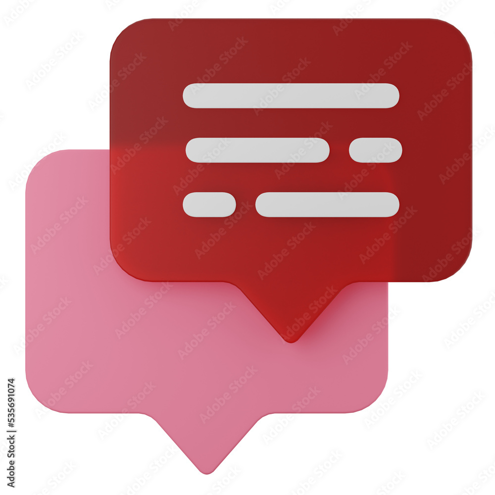 Speech Bubble Chat 3d illustration Speech Bubble Chat 3d illustration
