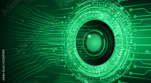 eye cyber circuit future technology concept background