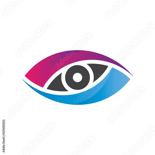 Eye care logo template vector icon