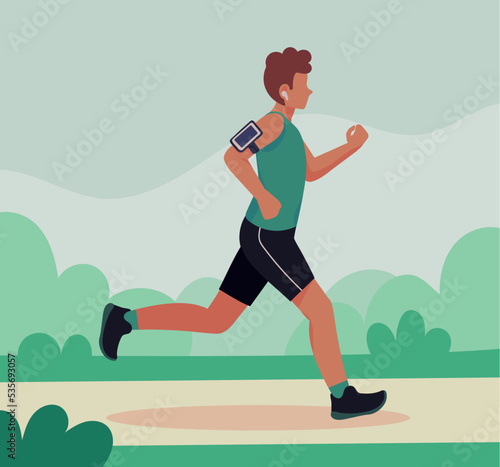 young man jogging
