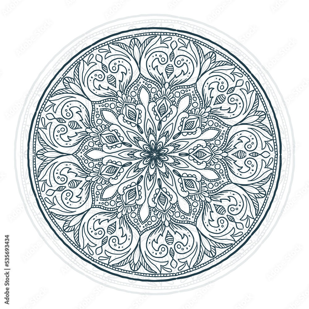 Decorative ethnic mandala pattern design