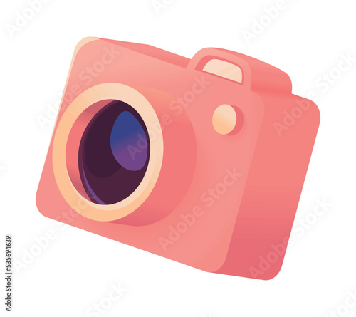 photo camera app, 3d icon