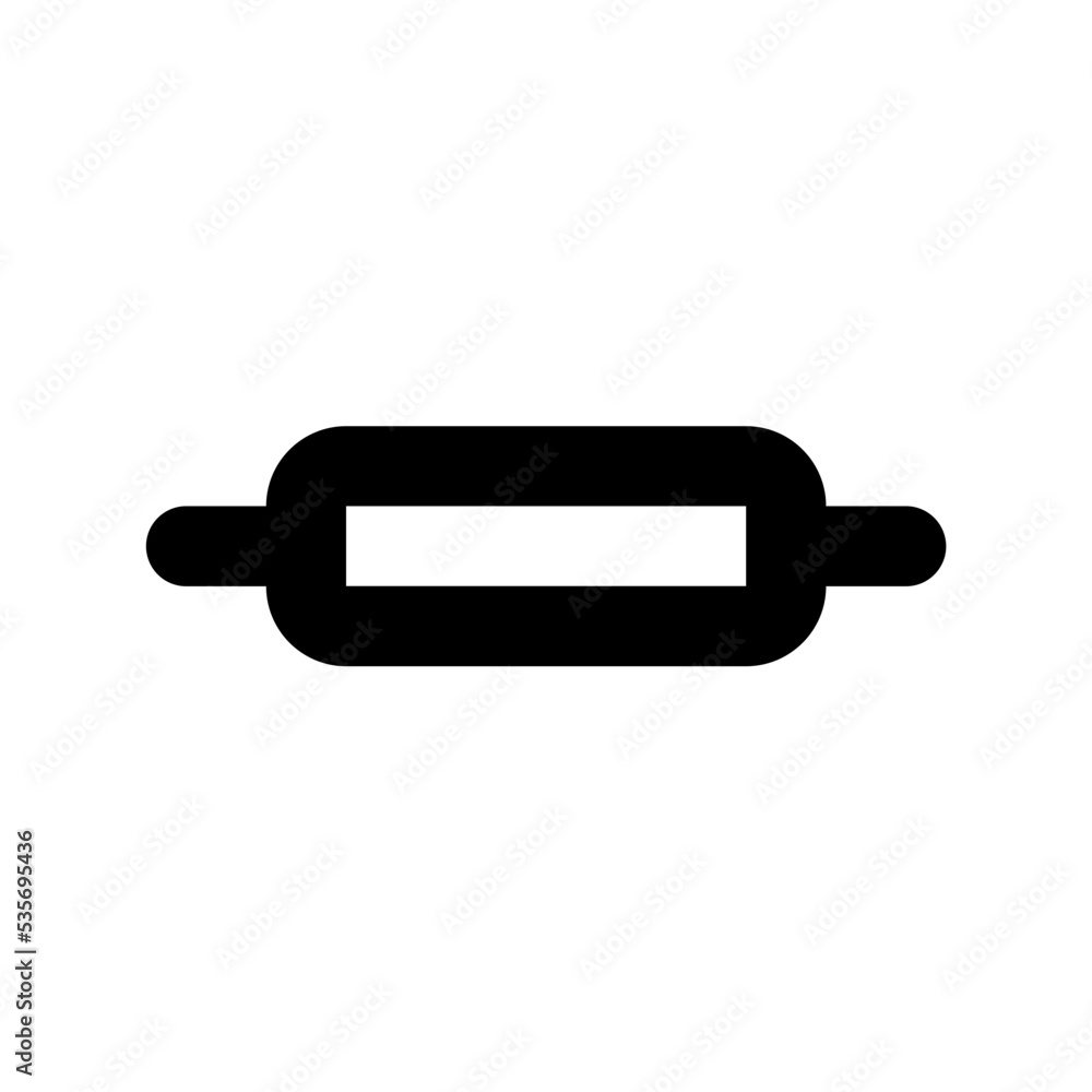 Rolling Pin Flat Vector Icon