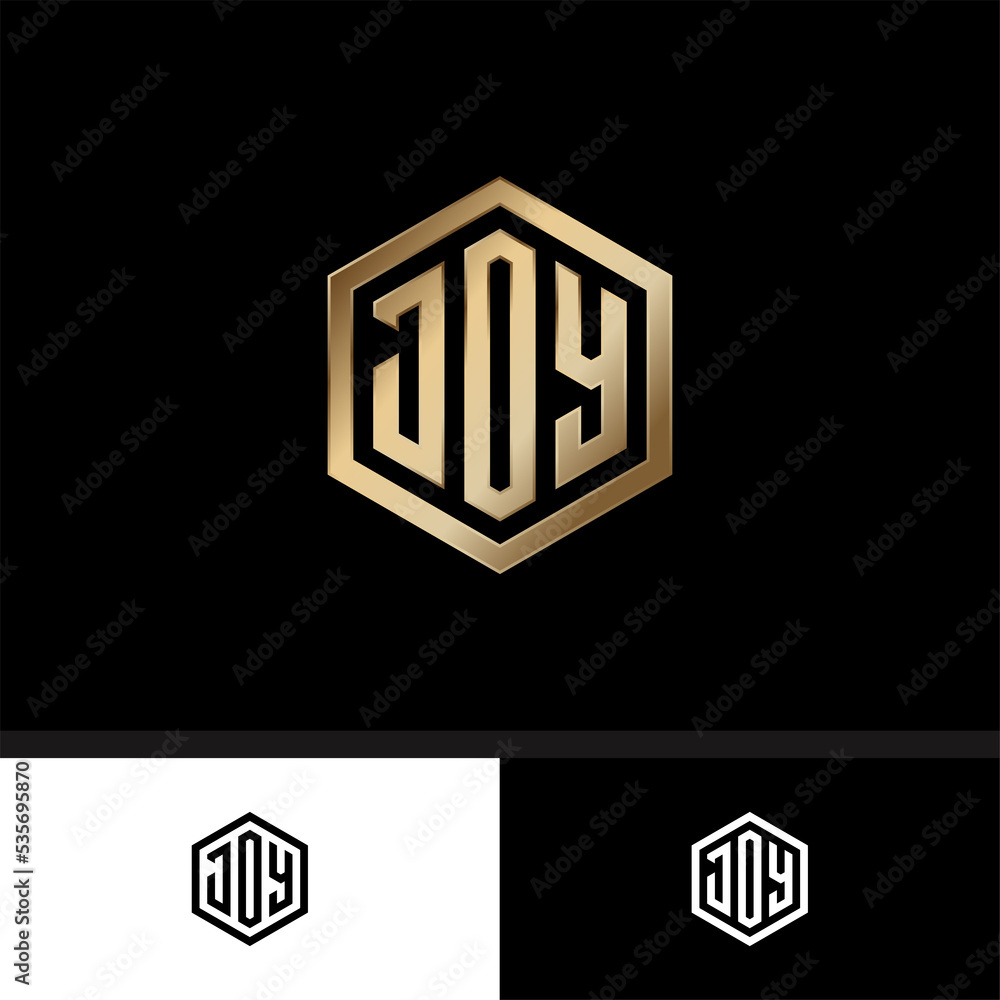 luxury monogram JOY, The idea was to use geometric shapes to convey a message of motion and accuracy, Vector Initial Letter Branding Logo. luxury monogram JOY, The idea was to use geometric shapes to convey a message of motion and accuracy, Vector Initial Letter Branding Logo.